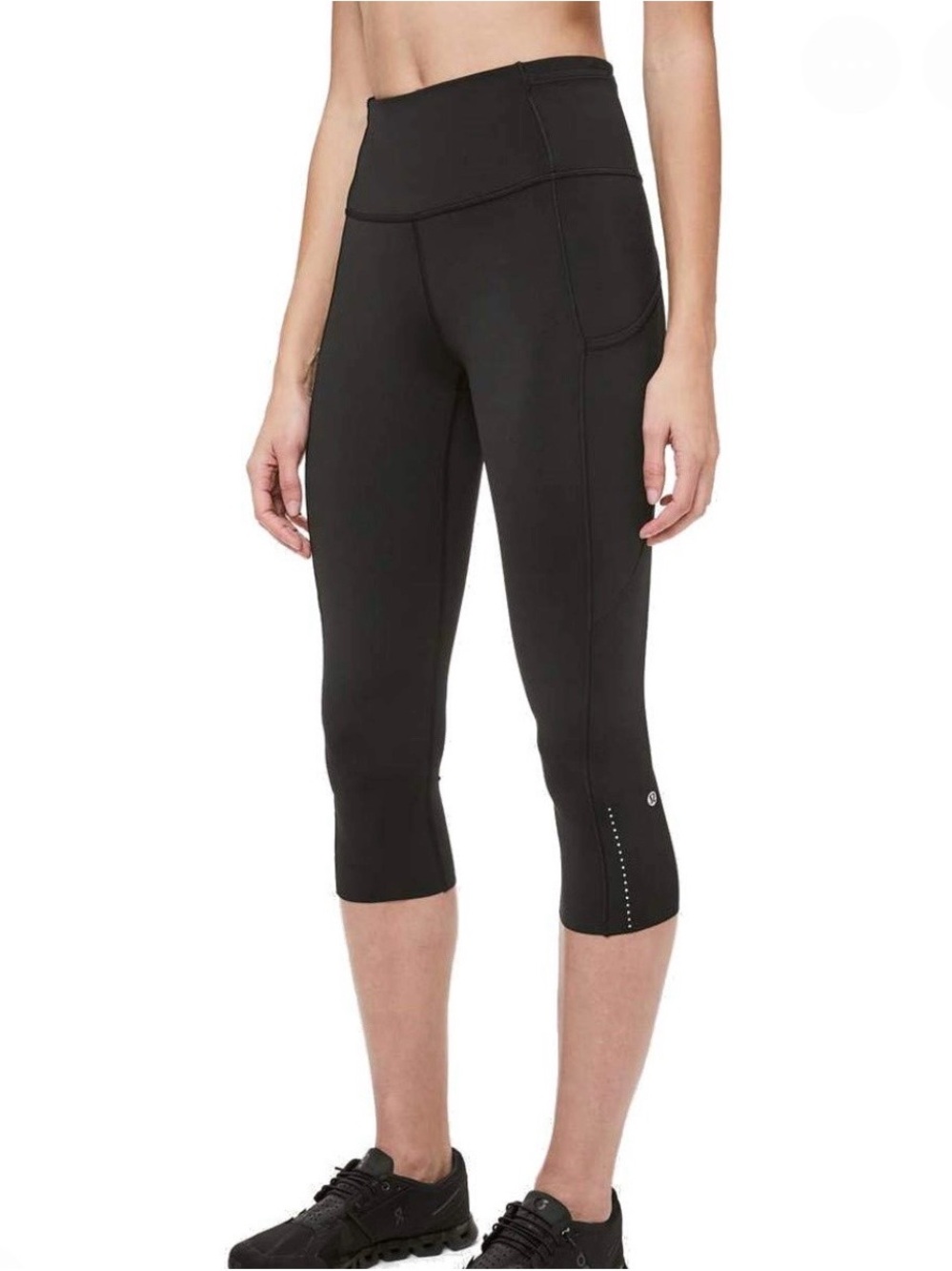 Lululemon Fast & Free Black Capri Leggings